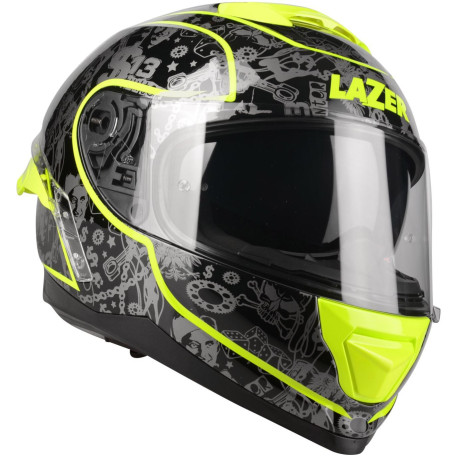 Přilba Rafale SR $13 original, LAZER (černá/žlutá fluo)