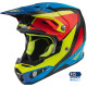 Přilba FORMULA CARBON PRIME, FLY RACING - USA (hi-vis, modrá, červená)