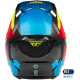 Přilba FORMULA CARBON PRIME, FLY RACING - USA (hi-vis, modrá, červená)