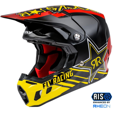 Přilba FORMULA CC ROCKSTAR, (černá,červená/žlutá)