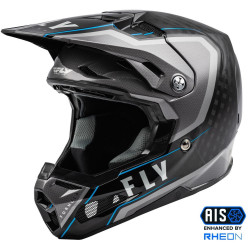 Přilba FORMULA AXON, FLY RACING (černá/šedá/modrá)