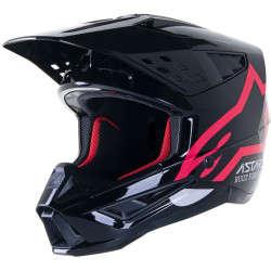 Přilba S-M5 COMPASS, ALPINESTARS (černá/růžová)