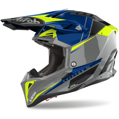 Přilba AVIATOR 3.0 Push, AIROH (modrá) 2023