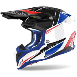 Přilba AVIATOR 3 Push, AIROH (modrá/červená) 2025