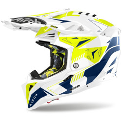 Přilba AVIATOR 3.0 Spin, AIROH (žlutá/modrá) 2023