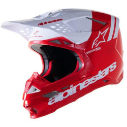 Přilba SUPERTECH S-M8 RADIUM 2, ALPINESTARS (červená/bílá) 2023