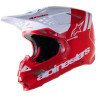 Přilba SUPERTECH S-M8 RADIUM 2, ALPINESTARS (červená/bílá) 2023