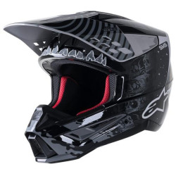 Přilba S-M5 SOLAR FLARE, ALPINESTARS (černá/šedá) 2023