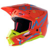 Přilba S-M5 ACTION, ALPINESTARS (oranžová/žlutá fluo/světle modrá) 2023