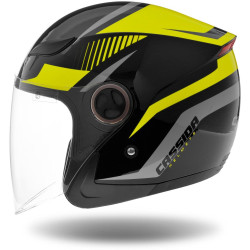 Přilba Reflex, CASSIDA (černá/žlutá fluo/šedá) 2023