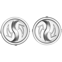 Víčka mechanismu hledí pro přilby N915/N917/N301/N962/N682K, NOX (stříbrné, pár)