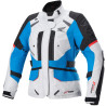 Bunda STELLA ANDES DRYSTAR HONDA kolekce, TECH-AIR 5 kompatibilní, ALPINESTARS (světle šedá/černá/modrá/červená) 2023