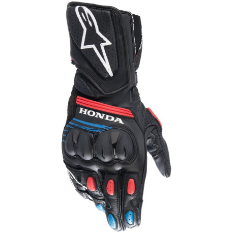 Rukavice SP-8 HONDA kolekce, ALPINESTARS (černé/červené/modré) 2023