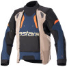 Bunda HALO DRYSTAR, ALPINESTARS (tmavě modrá/khaki/oranžová/černá) 2023