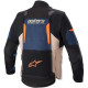 Bunda HALO DRYSTAR, ALPINESTARS (tmavě modrá/khaki/oranžová/černá) 2023
