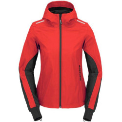 Bunda HOODIE ARMOR LIGHT LADY 2023, SPIDI, dámská (černá/červená)