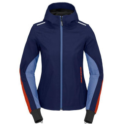 Bunda HOODIE ARMOR LIGHT LADY 2023, SPIDI, dámská (tmavá modrá/červená)