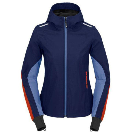 Bunda HOODIE ARMOR LIGHT LADY 2023, SPIDI, dámská (tmavá modrá/červená)