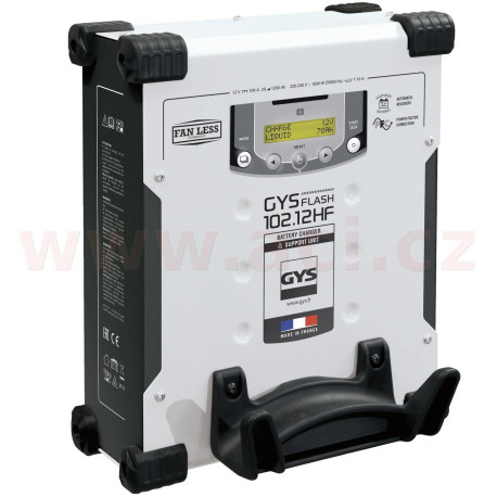Nabíječka/stabilizovaný zdroj GYSFLASH 102.12 HF 12 V, 5-1200 Ah, 100 A, kabely 5 m, menu v češtině