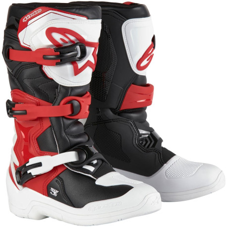 Boty TECH 3S YOUTH, ALPINESTARS, dětské (bílá/černá/červená) 2024