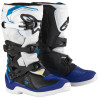 Boty TECH 3S YOUTH, ALPINESTARS, dětské (bílá/černá/modrá) 2024