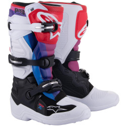 Boty TECH 7 S, ALPINESTARS, dětské (bílá/černá/červená/modrá/fialová) 2026
