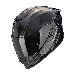 Moto přilba SCORPION EXO-1400 EVO II CARBON AIR REIKA černo/stříbrno/modrá