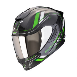 Moto přilba SCORPION EXO-1400 EVO II CARBON AIR MIRAGE matná černo/zelená