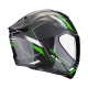 Moto přilba SCORPION EXO-1400 EVO II CARBON AIR MIRAGE matná černo/zelená