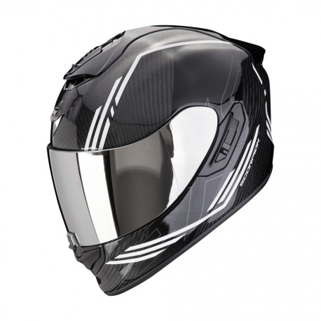 Moto přilba SCORPION EXO-1400 EVO II CARBON AIR REIKA černo/bílá
