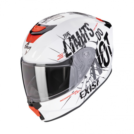 Dětská moto přilba SCORPION EXO-JNR AIR BOUM bílo/černá