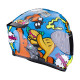 Dětská moto přilba SCORPION EXO-JNR AIR FUN modro/oranžová