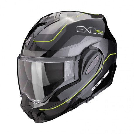 Moto přilba SCORPION EXO-TECH EVO PRO COMMUTA černo/stříbrno/žlutá