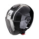 Moto přilba SCORPION EXO-CITY II VEL metalická černo/bílá