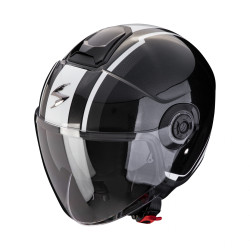 Moto přilba SCORPION EXO-CITY II VEL metalická černo/bílá