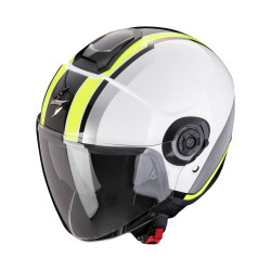 Moto přilba SCORPION EXO-CITY II VEL bílo/fluo žlutá