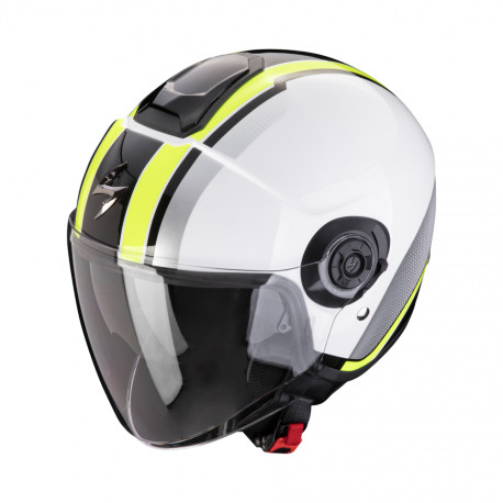 Moto přilba SCORPION EXO-CITY II VEL bílo/fluo žlutá