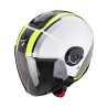 Moto přilba SCORPION EXO-CITY II VEL bílo/fluo žlutá