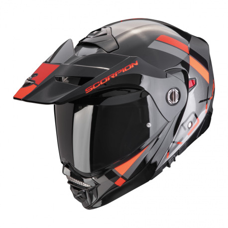 Moto přilba SCORPION ADX-2 GALANE stříbrno/černo/červená