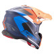 Moto přilba SCORPION VX-22 AIR BETA matná modro/oranžová