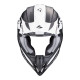 Moto přilba SCORPION VX-16 EVO AIR SLANTER matná černo/stříbrná