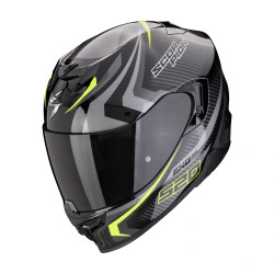 Moto přilba SCORPION EXO-520 EVO AIR TERRA černo/stříbrno/fluo žlutá