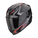 Moto přilba SCORPION EXO-520 EVO AIR TERRA černo/stříbrno/červená
