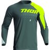 Motokros dres Thor Sector Edge šedý/žlutý - VÝPRODEJ