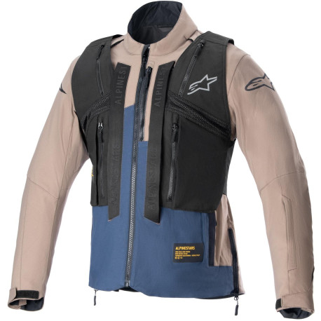 Bunda TECHDURA, ALPINESTARS (černá/hnědá/tmavě modrá) 2024