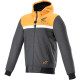 Bunda CHROME STREET HOODIE HONDA kolekce, ALPINESTARS (černá/šedá/oranžová) 2024