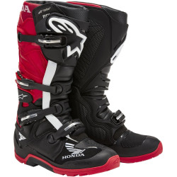 Boty TECH 7 ENDURO DRYSTAR HONDA kolekce, ALPINESTARS (černá/červená) 2026