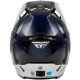 Přilba FORMULA S CARBON, FLY RACING - USA (modrá/stříbrná)