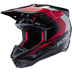 Přilba S-M5 HONDA kolekce, ALPINESTARS (černá/červená/šedá) 2024