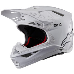 Přilba SUPERTECH S-M10 SOLID, ALPINESTARS (bílá) 2024